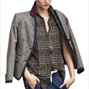 J. Crew Sleeveless Houndstooth Button Down Blouse